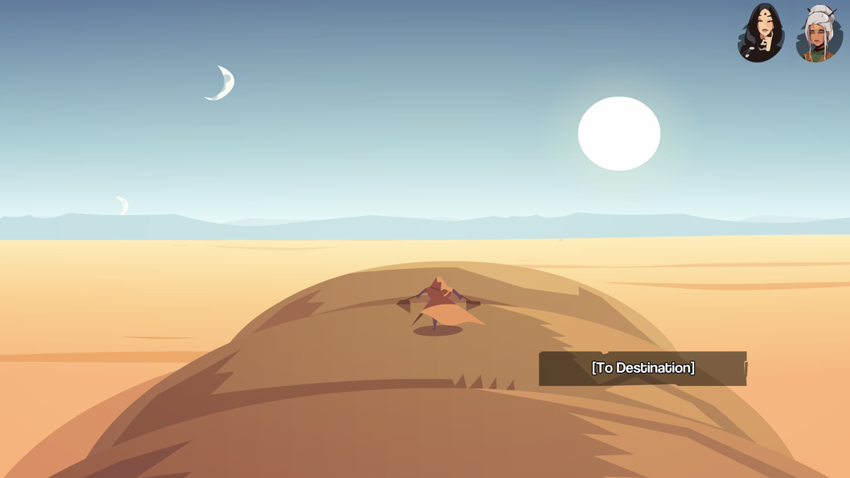 Behind the Dune (Windows) screenshot: Riding a sandworm