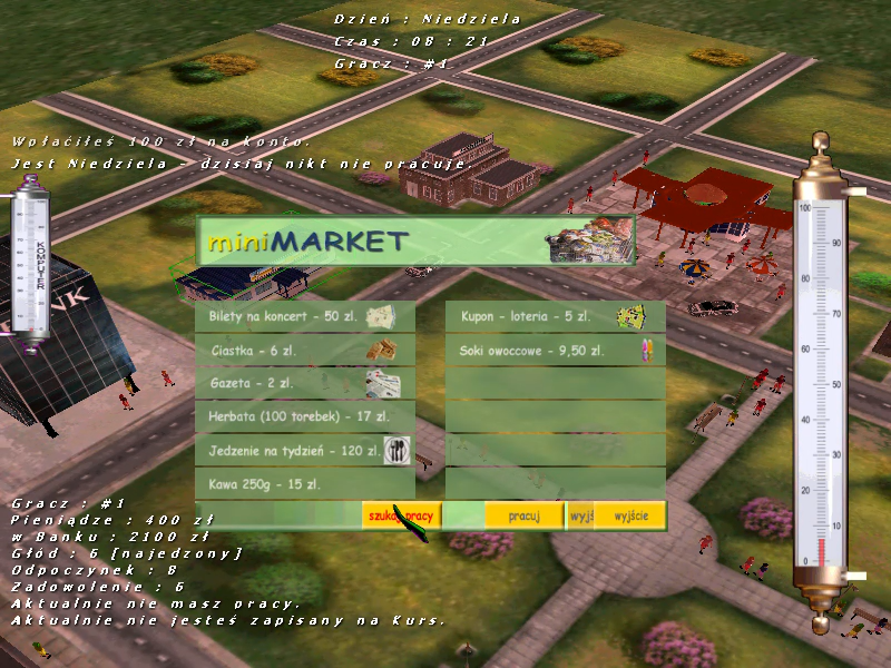 Just a Life (Windows) screenshot: Wanna buy something in the market?