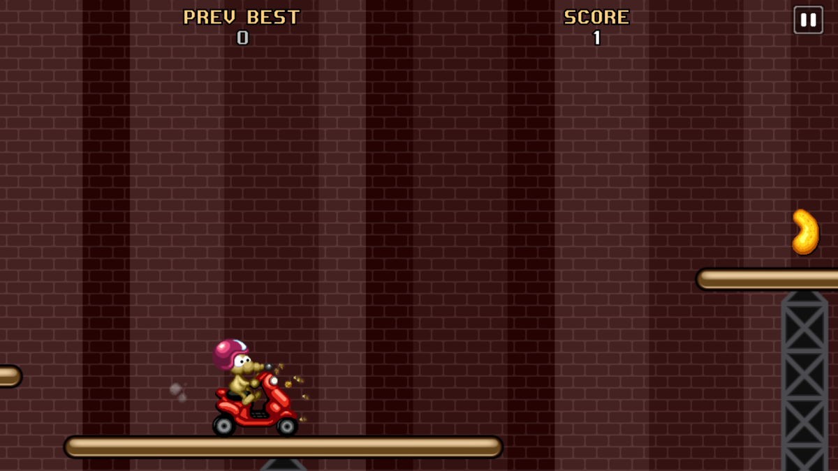 Rat on the Run (Android) screenshot: The scooter bonus level