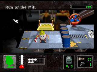 Eggs of Steel (PlayStation) screenshot: Stage 1