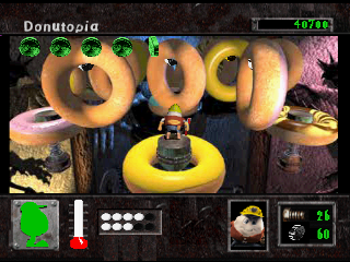 Eggs of Steel (PlayStation) screenshot: Bonus stage