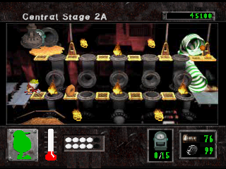Eggs of Steel (PlayStation) screenshot: Stage 2
