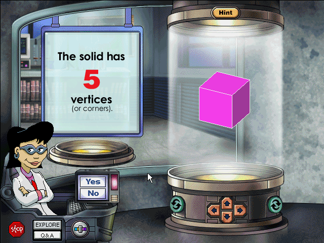 3D Thinking Lab (Windows 3.x) screenshot: Another question type