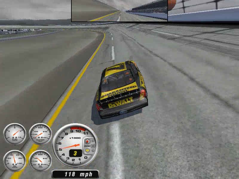 NASCAR Thunder 2003 (Windows) screenshot: On the road again