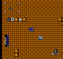 Gekitotsu Yonku Battle (NES) screenshot: The second bonus stage