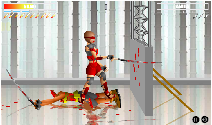 Dead Samurai (Browser) screenshot: Prevailed against my opponent!