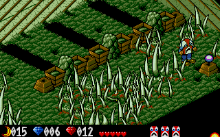 Voodoo Nightmare (Atari ST) screenshot: Picking the Snake Temple clean!