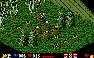 Voodoo Nightmare (Atari ST) screenshot: More teleport puzzles waiting to be solved!