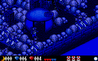 Voodoo Nightmare (Atari ST) screenshot: Queuing outside the store, for my pre-ordered voodoo doll! They are almost as hard to find as a PS5 in 2021!