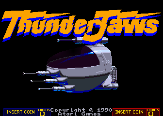 ThunderJaws (Arcade) screenshot: Title screen 1