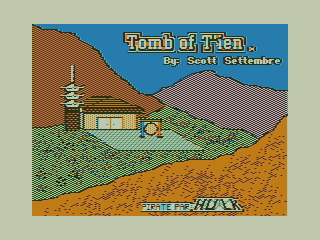 Tomb of T'ien (TRS-80 CoCo) screenshot: Title Screen