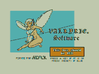 Tomb of T'ien (TRS-80 CoCo) screenshot: Color Selection