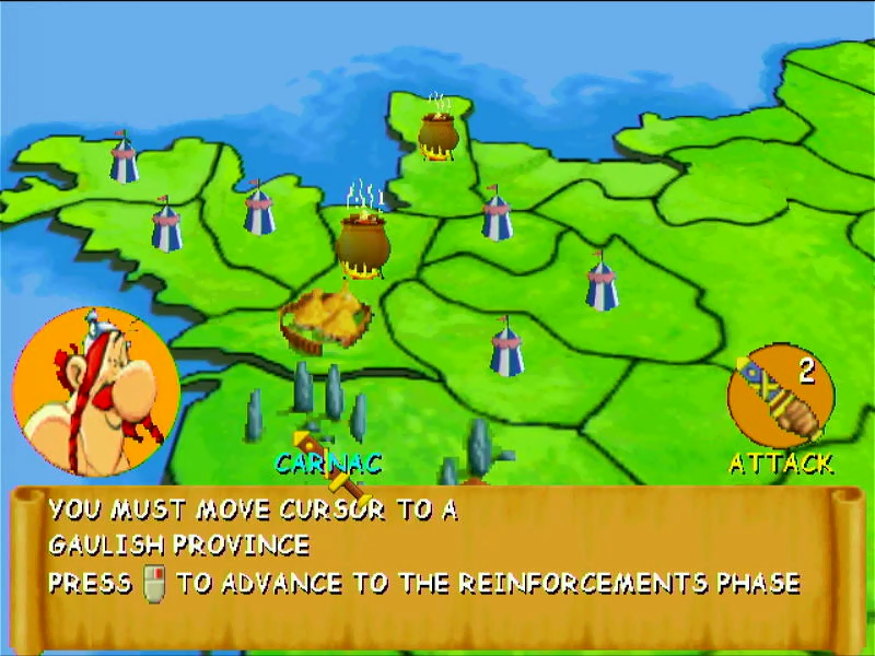 Astérix: The Gallic War (Windows) screenshot: Now it's Gaul territory