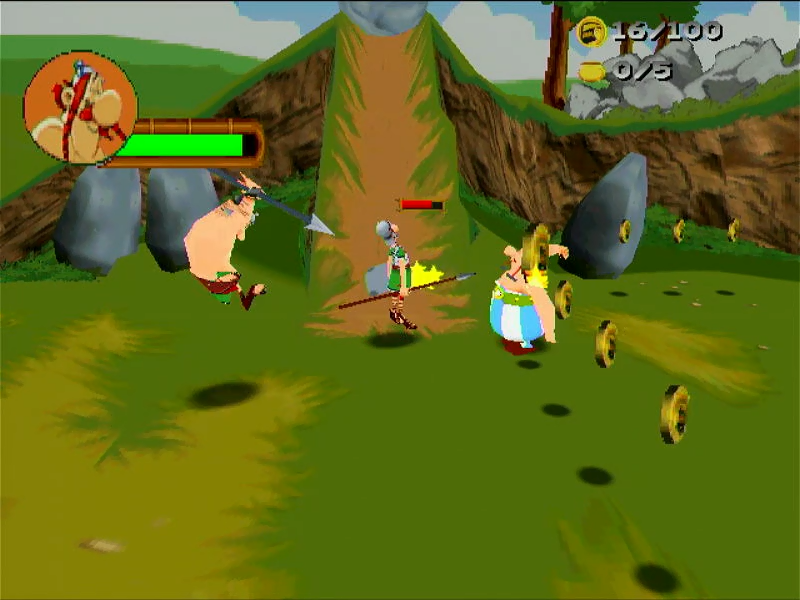 Astérix: The Gallic War (Windows) screenshot: Watch out for the evil Romans