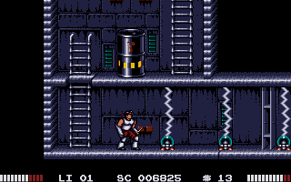 Switchblade II (Atari ST) screenshot: More lovable obstacles