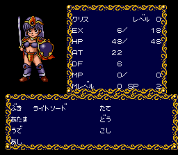 Kōryu Densetsu Villgust: Kieta Shōjo (SNES) screenshot: You have some sexy characters in your party...