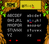 The Legend of Zelda: Oracle of Seasons (Game Boy Color) screenshot: Enter your name.
