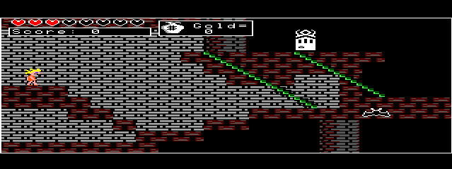Monster Mash (TRS-80 CoCo) screenshot: Lots of Stairs and a Door