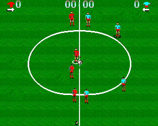 Euro Soccer (Amiga) screenshot: Kick off