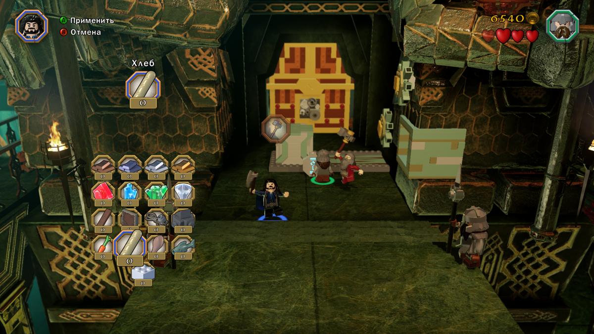 LEGO The Hobbit (Windows) screenshot: There are a lot of resources that can be gathered or traded