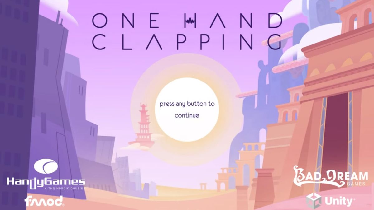 One Hand Clapping (Stadia) screenshot: Title screen