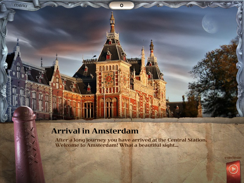 Youda Legend: The Curse of the Amsterdam Diamond (Windows) screenshot: Arrival in Amsterdam