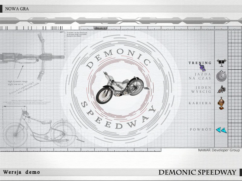 Demonic Speedway (Windows) screenshot: Choose game mode