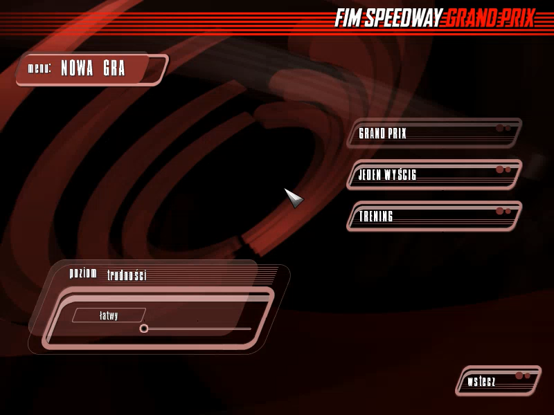 FIM Speedway Grand Prix (Windows) screenshot: Select game mode