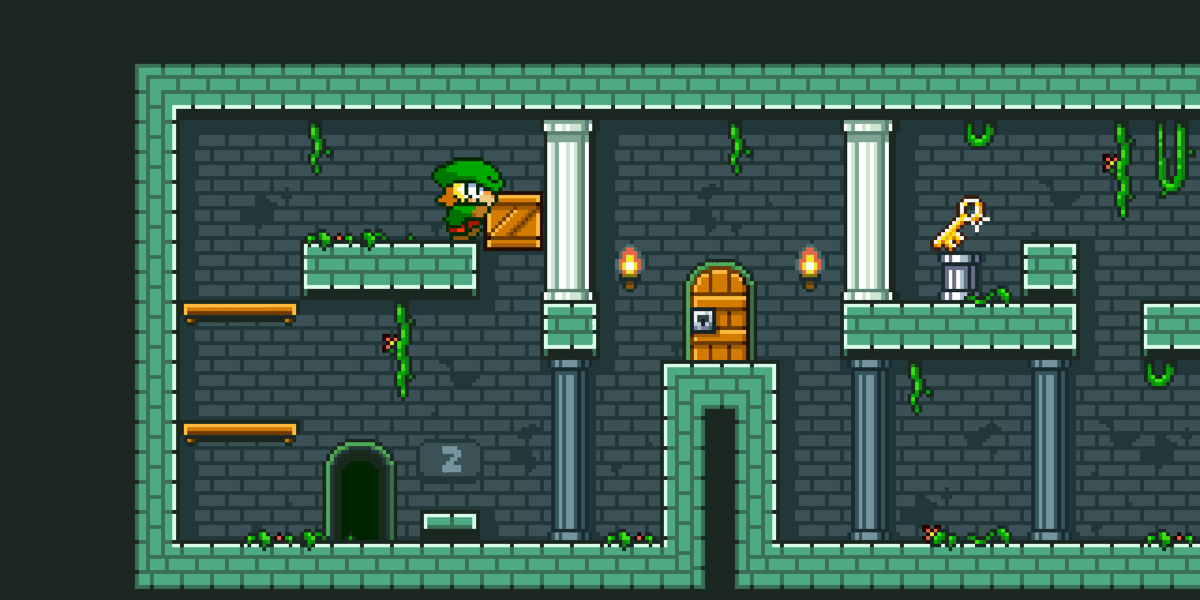 Super Dangerous Dungeons (Android) screenshot: Move boxes to reach higher