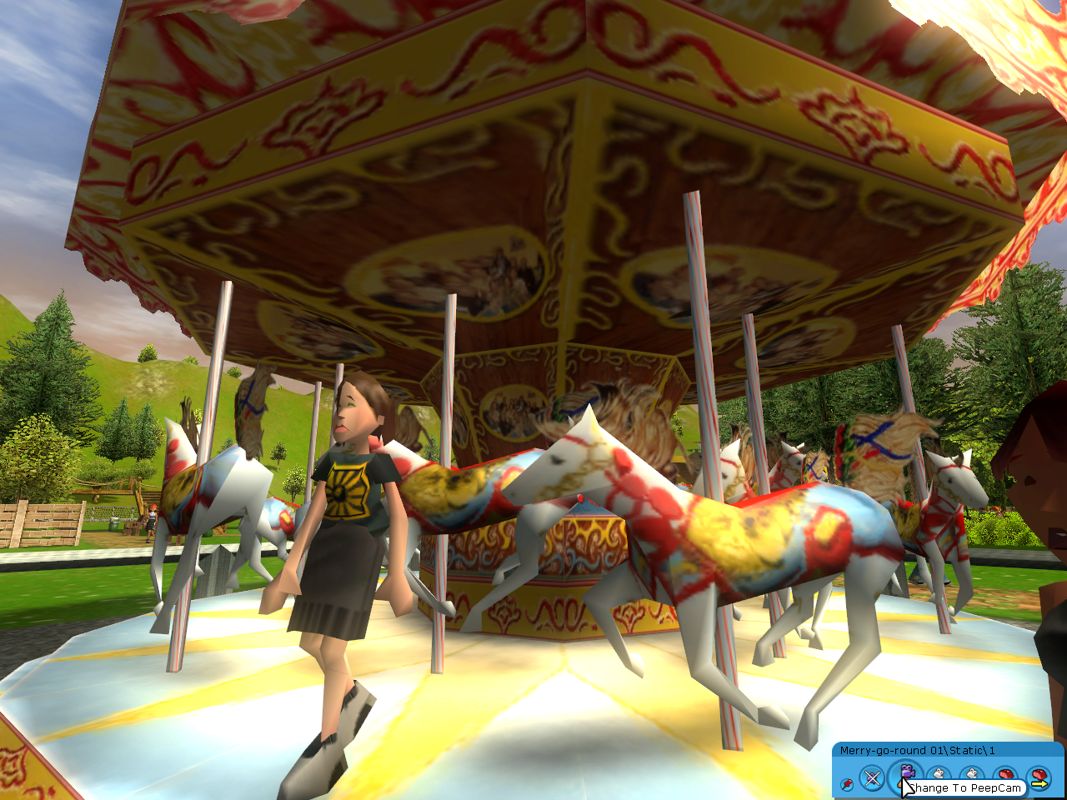 RollerCoaster Tycoon 3 (Windows) screenshot: Another satisfied(?) customer
