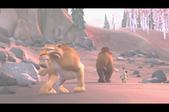 Ice Age (Game Boy Advance) screenshot: Scene from the movie