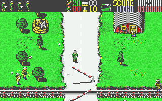Fernandez Must Die (Atari ST) screenshot: You must cross the railway line