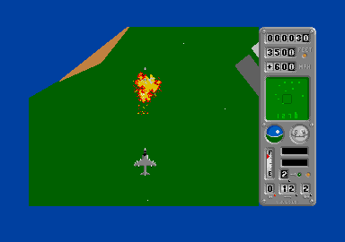 Operation Harrier (Atari ST) screenshot: Splash one.