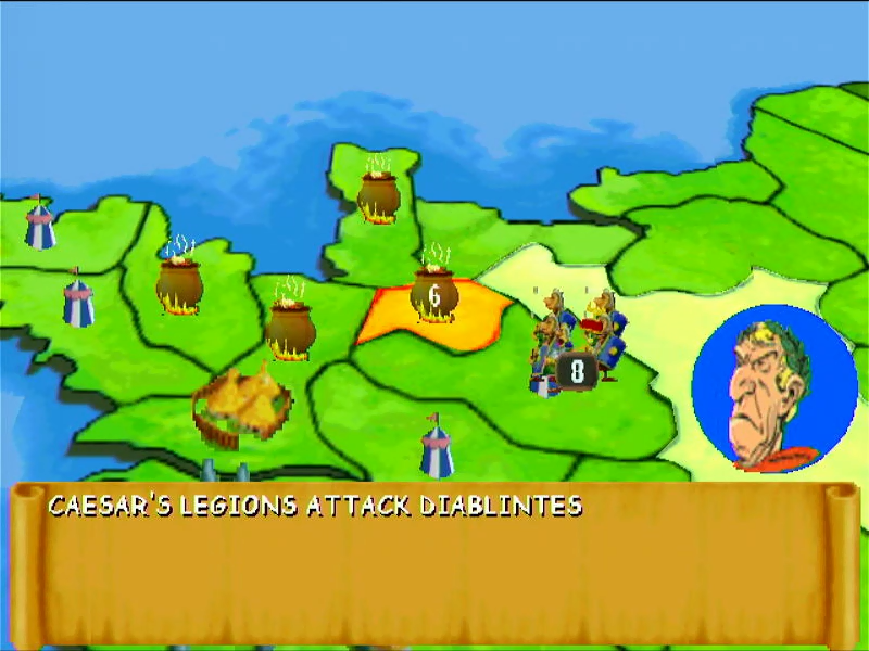 Astérix: The Gallic War (Windows) screenshot: Now Romans attacking
