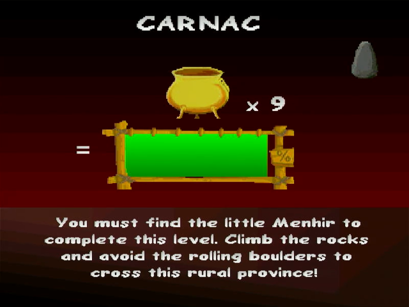 Astérix: The Gallic War (Windows) screenshot: Mini-game loading screen