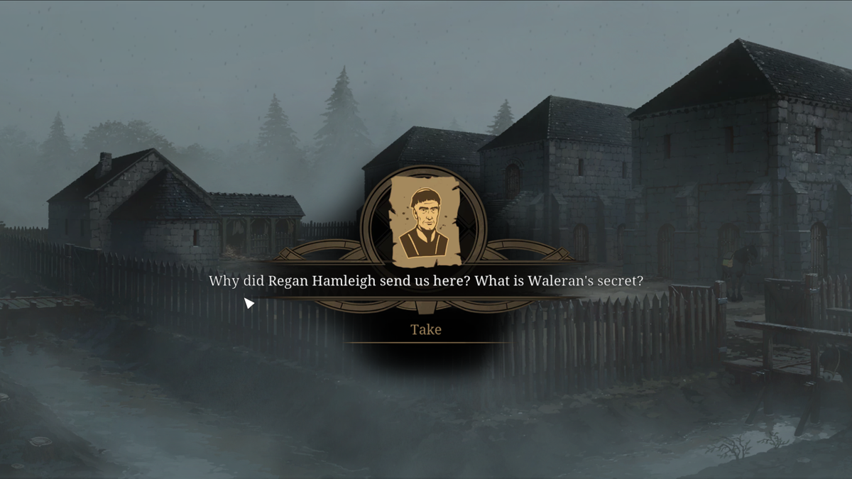 Ken Follett's The Pillars of the Earth (Windows) screenshot: At bishop Walerans home