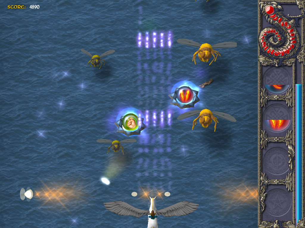 ArchMage (Windows) screenshot: Wasp's nest can be located at both, forest and sea.