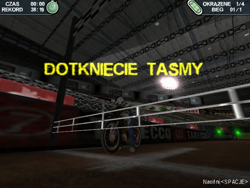 Demonic Speedway (Windows) screenshot: Touched the tape, disqualified