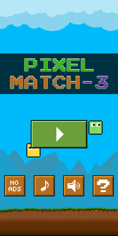 Screenshot of Pixel Match-3 (Android, 2018) - MobyGames