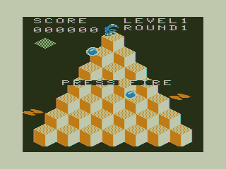 Que Bit (TRS-80 CoCo) screenshot: New Game, a Snake Appears