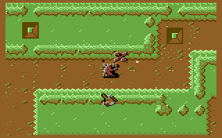 Rebel (Commodore 64) screenshot: Level 03 The Track to the Sea