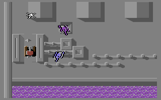 Rebel (Commodore 64) screenshot: Level 05 West Harbour