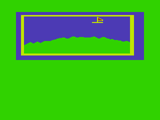 Mystic Mansion (TRS-80 CoCo) screenshot: Looking out the Window