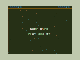 Aerial Attack (TRS-80 CoCo) screenshot: Game Over