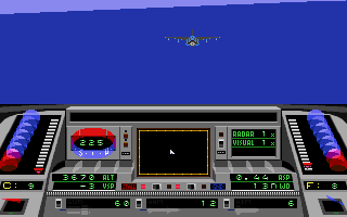 Snow Strike (Amiga) screenshot: Going after the enemy planes.