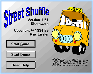 Street Shuffle (Windows 3.x) screenshot: Title screen