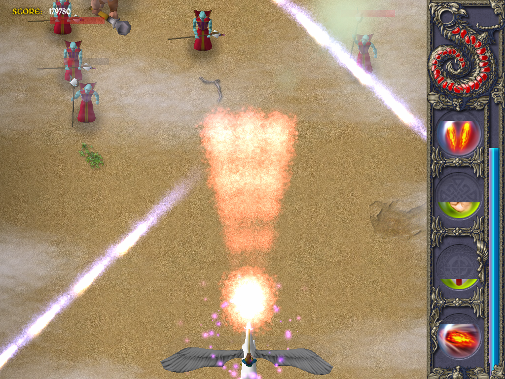ArchMage (Windows) screenshot: Warlocks are attacking us with their dark magic. Magic Armor will help you reduce the damage you will take from enemy shots.