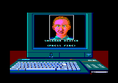 Snow Strike (Amstrad CPC) screenshot: Picking a copilot.