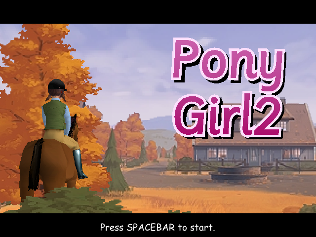 Pony Girl 2 (Windows) screenshot: Title screen