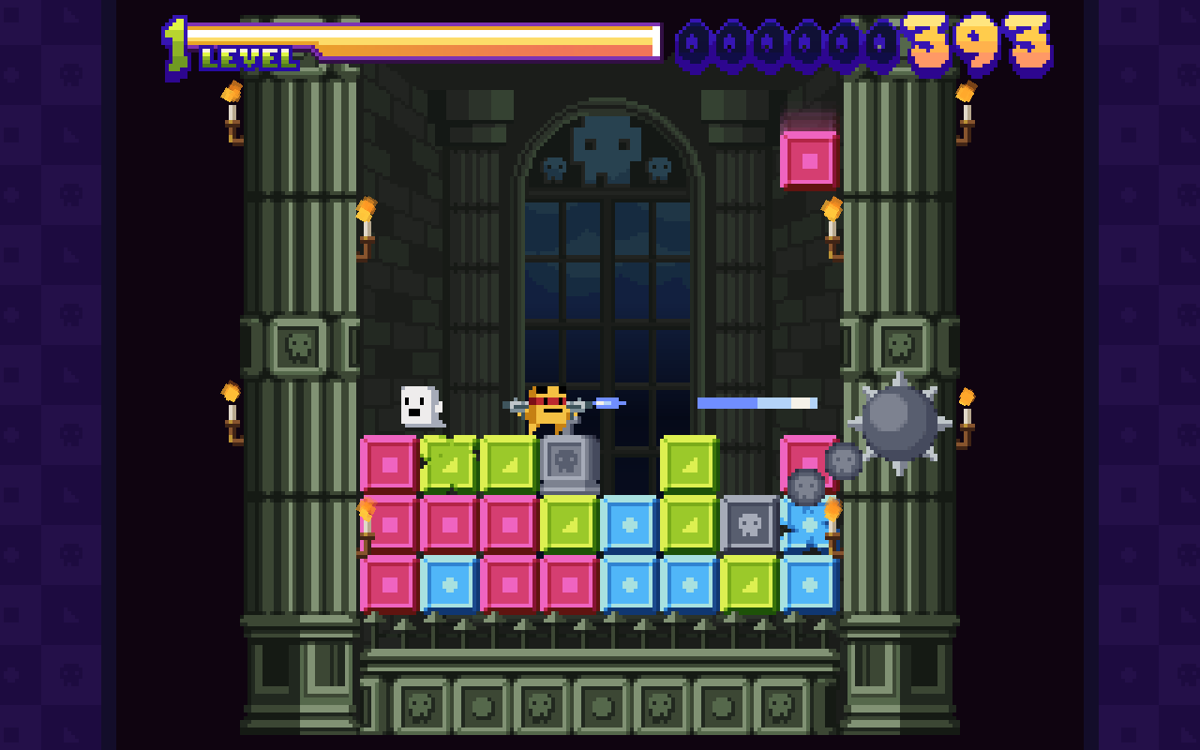 Super Puzzle Platformer Deluxe (Windows) screenshot: Haunted mansion